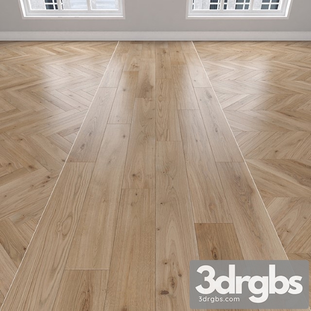 Parquet Oak 3 Types Herringbone Linear Chevron 74 3dsmax Download - thumbnail 1