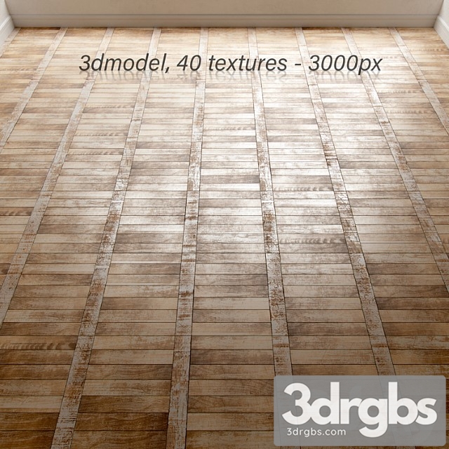 Vintage linear parquet 3dsmax Download - thumbnail 1