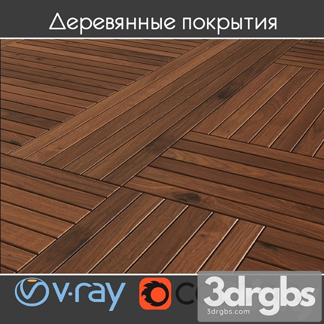 Wooden cover quadrone from listone giordano. 3dsmax Download - thumbnail 1