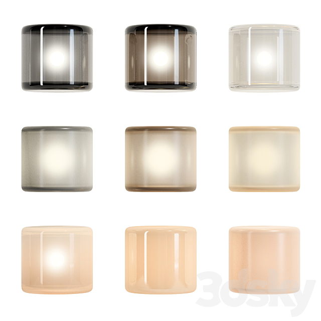 Glass material set 3DS Max Model - thumbnail 2