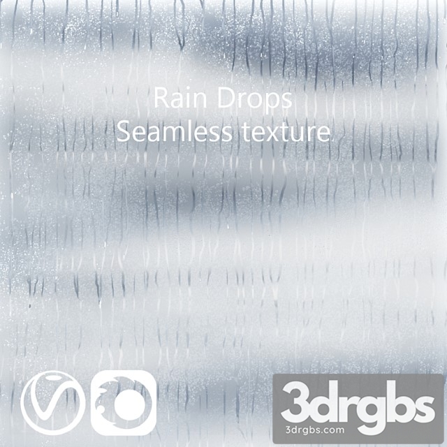 Wet glass – drops in the rain 2 3dsmax Download - thumbnail 1