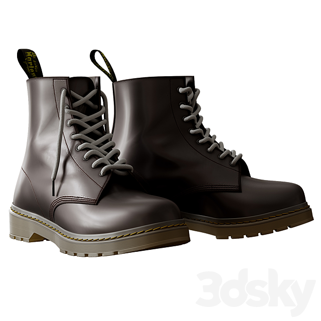 D.R. MARTENS 1460 SMOOTH 3DSMax File - thumbnail 3