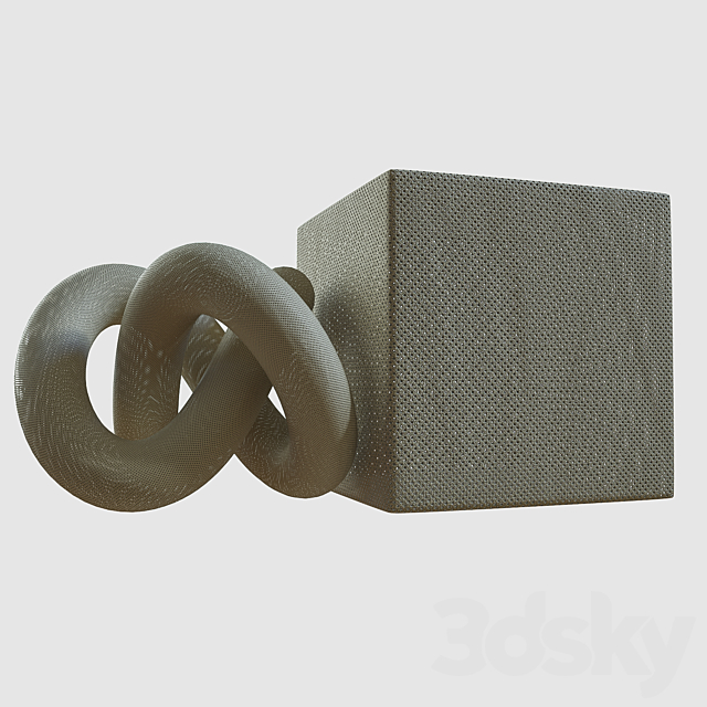 Perforated leather material 3DS Max Model - thumbnail 3