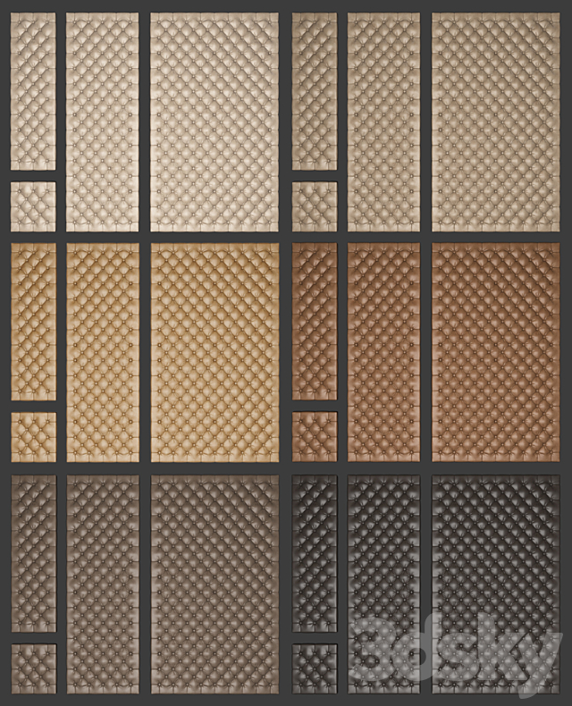 Soft panels 3c set 3ds Max - thumbnail 3