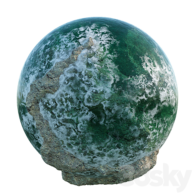 Material water with foam 3ds Max - thumbnail 1