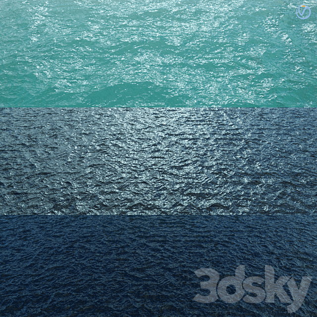 Sea water material 3DS Max Model - thumbnail 2