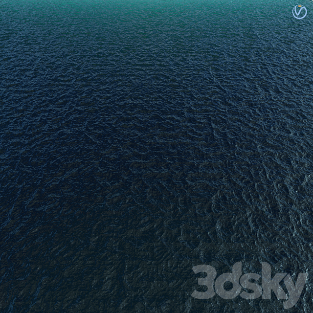 Sea water material 3DS Max Model - thumbnail 3