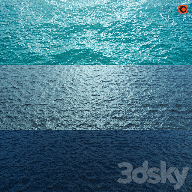 Sea water material 3DS Max Model - thumbnail 2