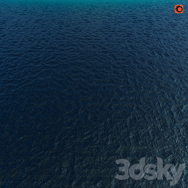 Sea water material 3DS Max Model - thumbnail 3