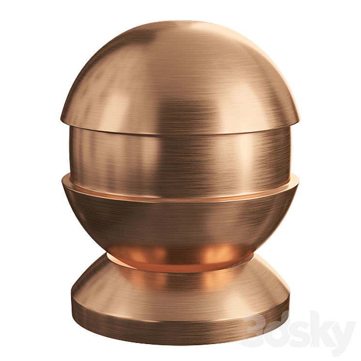 brushed bronze 3DS Max - thumbnail 1