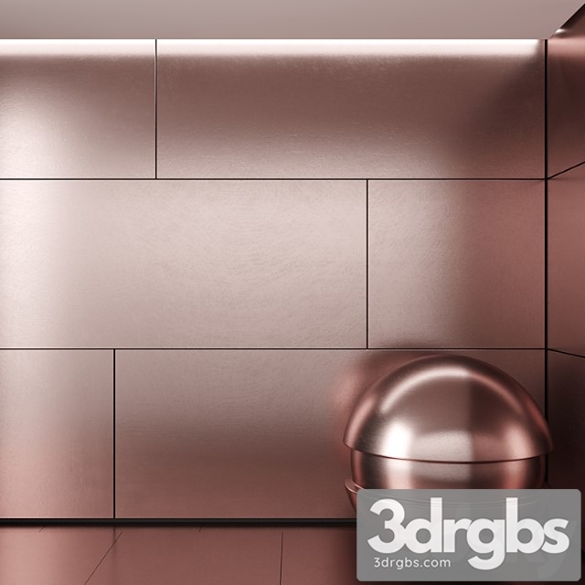 Brushed Copper 2 3dsmax Download - thumbnail 1