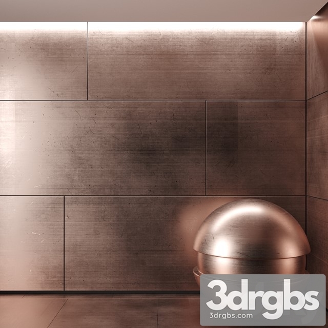 Brushed Copper 3dsmax Download - thumbnail 1