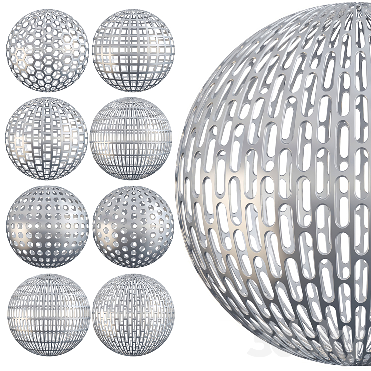 Collection Metal Sheet 01 (Seamless) 3DS Max Model - thumbnail 3