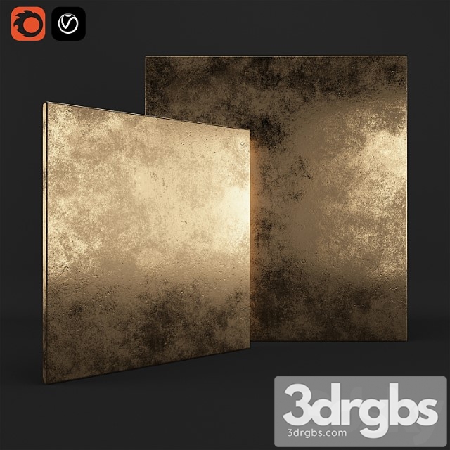 Metal 1 gold 3dsmax Download - thumbnail 1