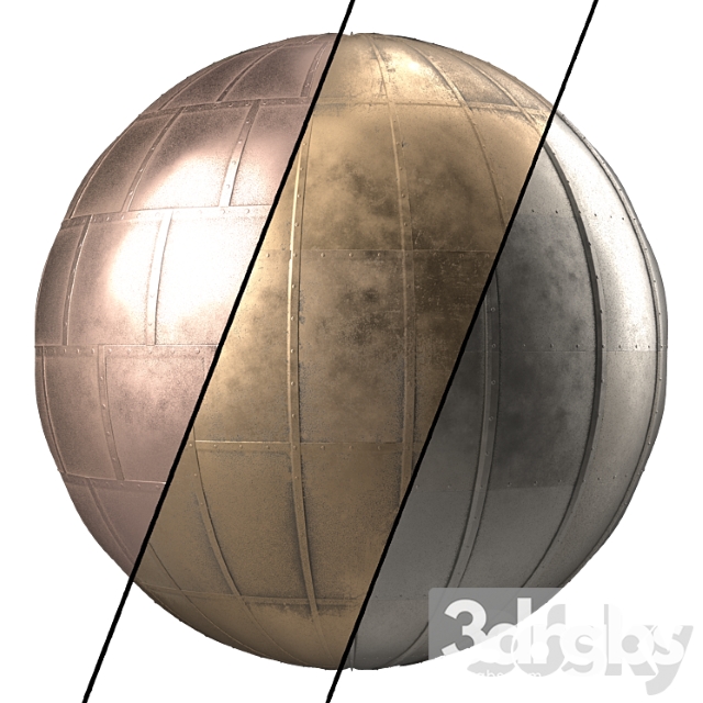 Metal Panel Materials 1 3 Metal Panel Pbr 4k Seamless 3dsmax Download - thumbnail 1