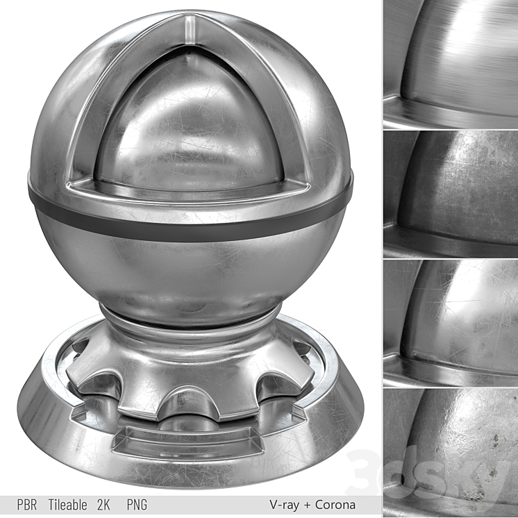 metal set 3DS Max Model - thumbnail 1