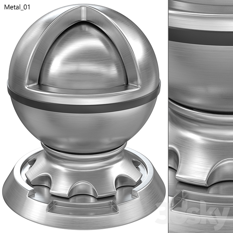 metal set 3DS Max Model - thumbnail 2