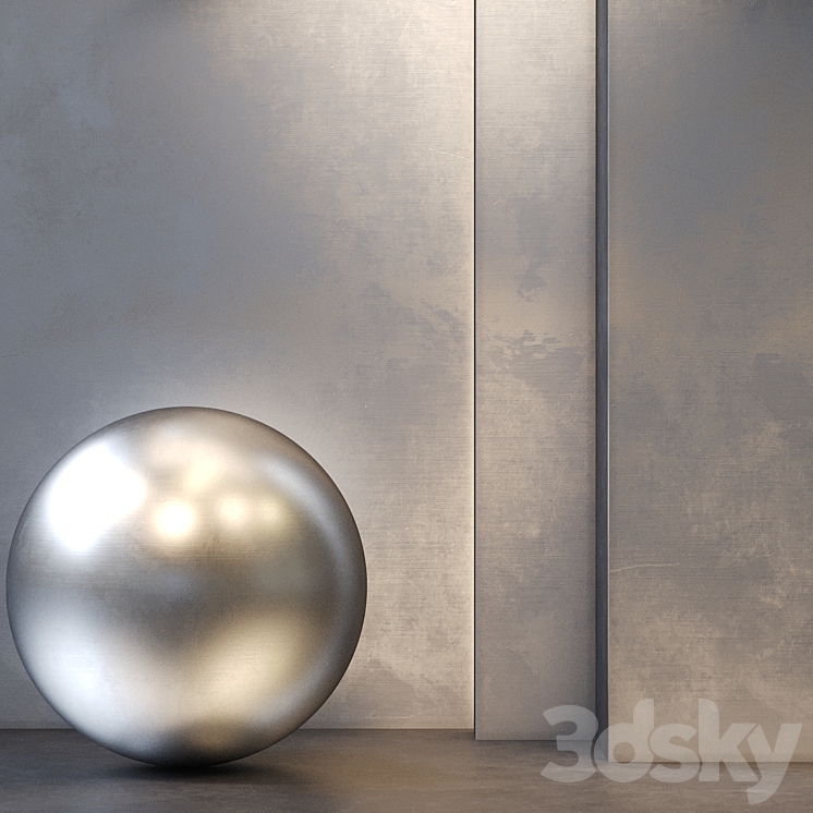 Metal Stainless Steel\/PBR\/Seamless\/4k\/set10 3DS Max Model - thumbnail 1