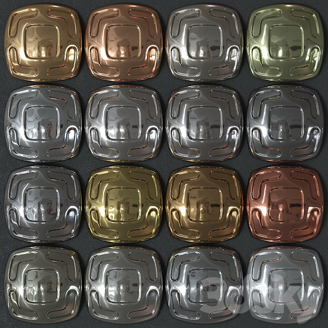 Set of materials “Metal” 3ds Max - thumbnail 1