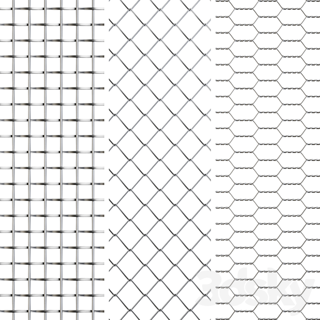 Wire Mesh Set 2 3DS Max Model - thumbnail 2