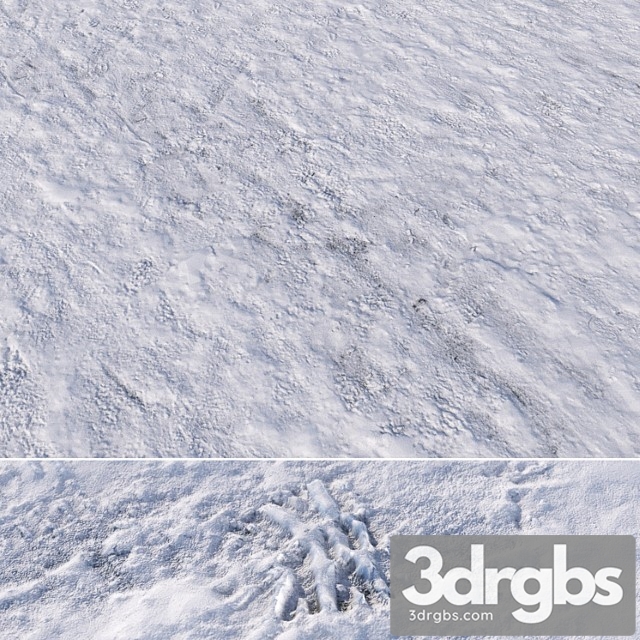 8k Seamless Material Snow Square 03 3dsmax Download - thumbnail 1