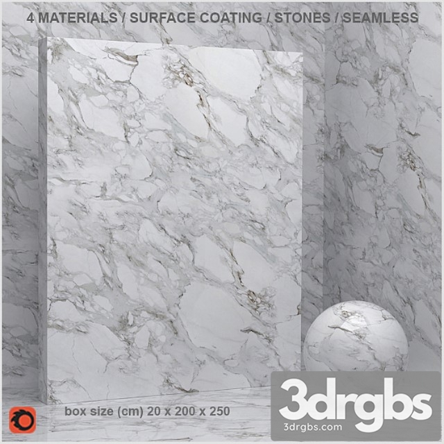 4 coating materials – stone (seamless) 3dsmax Download - thumbnail 1