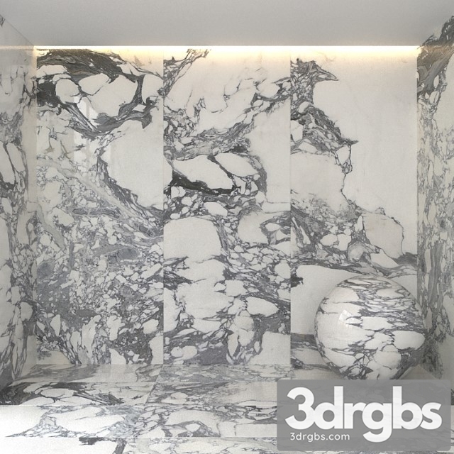 Arabescato marble 3dsmax Download - thumbnail 1