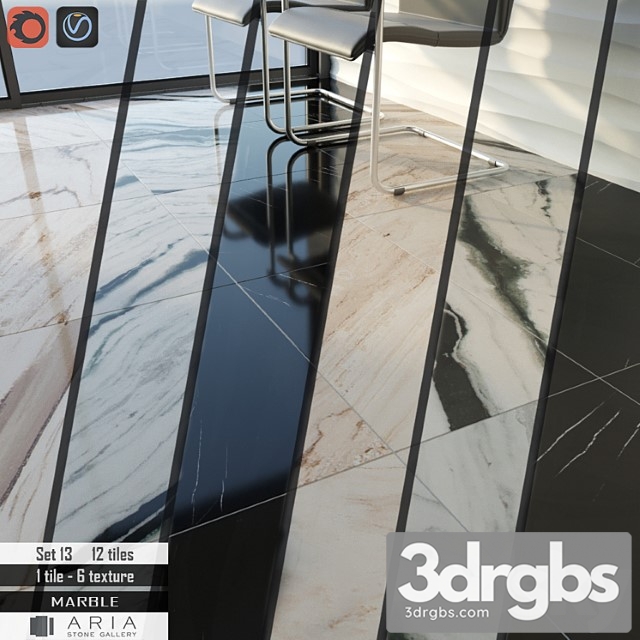 Aria Stone Gallery Set 13 3dsmax Download - thumbnail 1