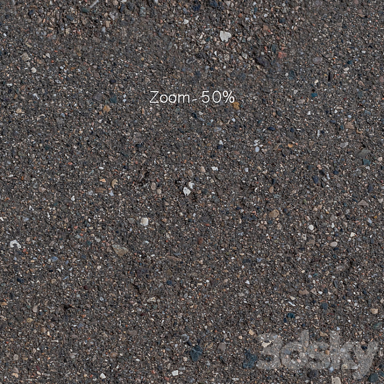 Asphalt geometric seamless pattern. 15k 3DS Max Model - thumbnail 2