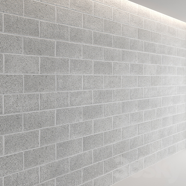 Block wall set 01 3DSMax File - thumbnail 4