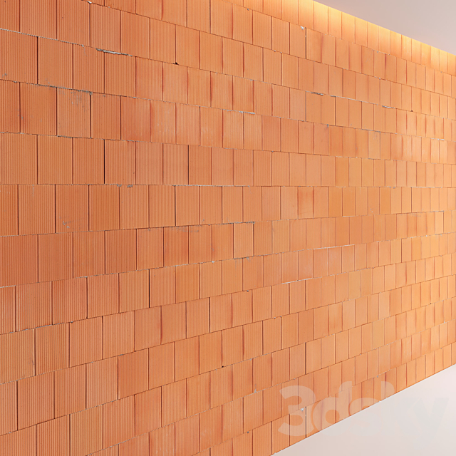 Block wall set 02 3DS Max Model - thumbnail 2