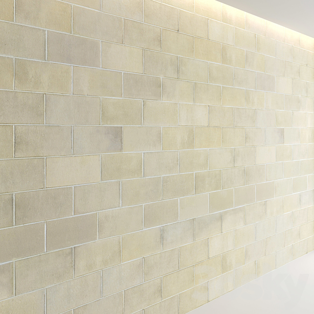 Block wall set 02 3DS Max Model - thumbnail 4