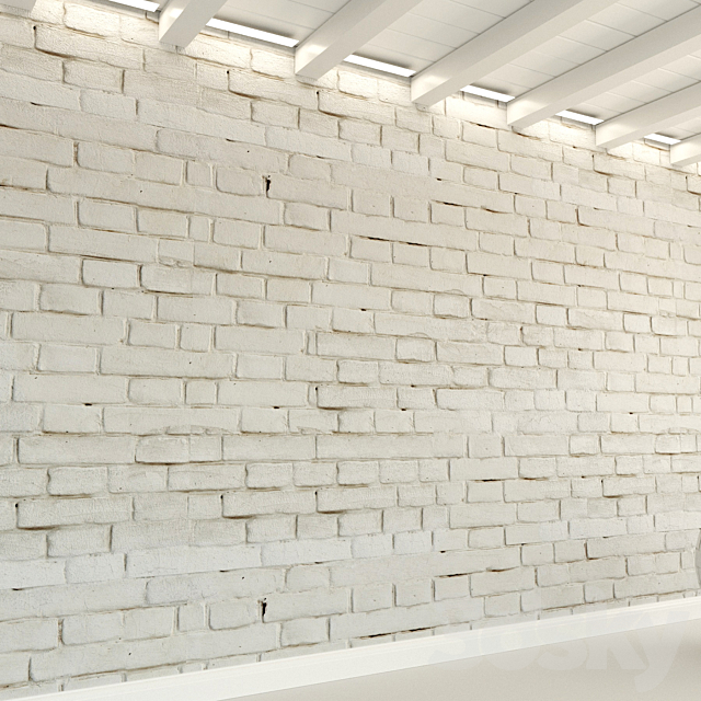 Brick wall. Old brick. 122 3DS Max Model - thumbnail 2