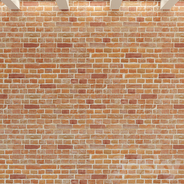 Brick wall. Old brick. 128 3DS Max Model - thumbnail 3