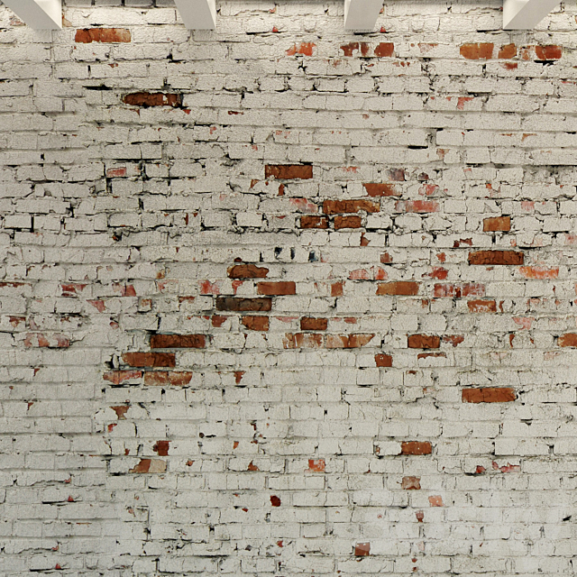 Brick wall. Old brick. 130 3DS Max Model - thumbnail 3