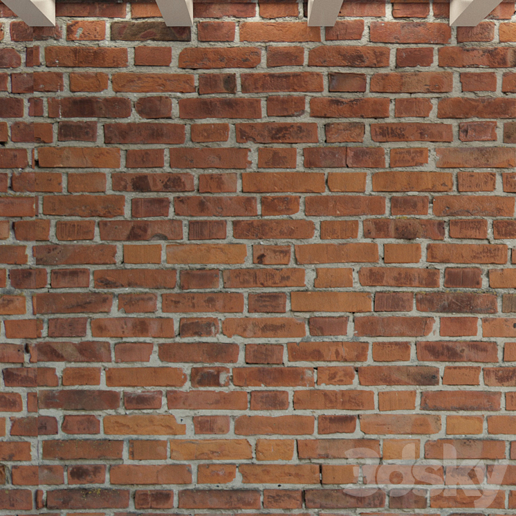 Brick wall. Old brick. 162 3DS Max - thumbnail 2