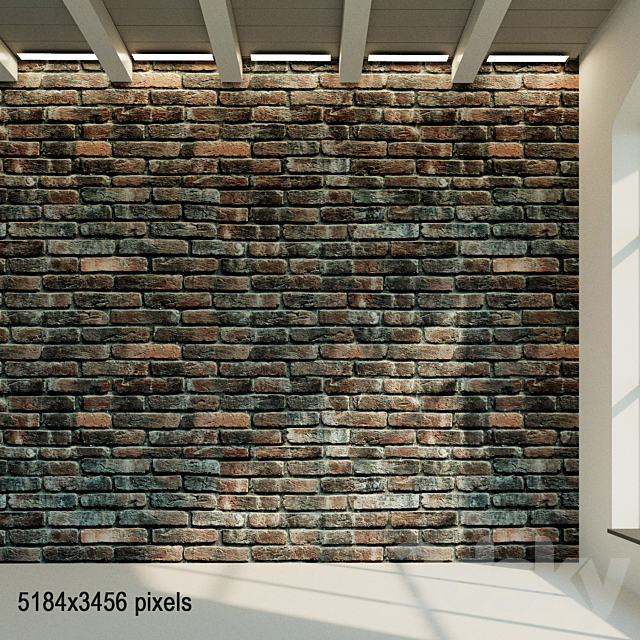 Brick wall. Old brick. 37 3ds Max - thumbnail 1