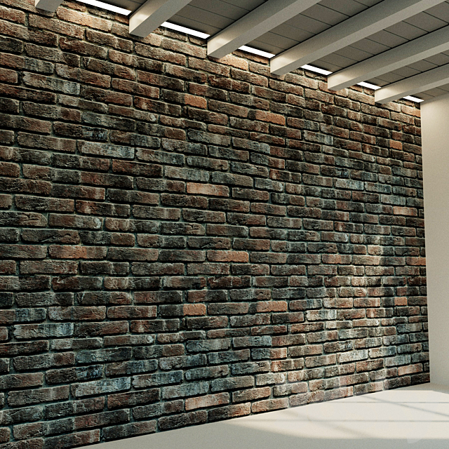 Brick wall. Old brick. 37 3ds Max - thumbnail 2