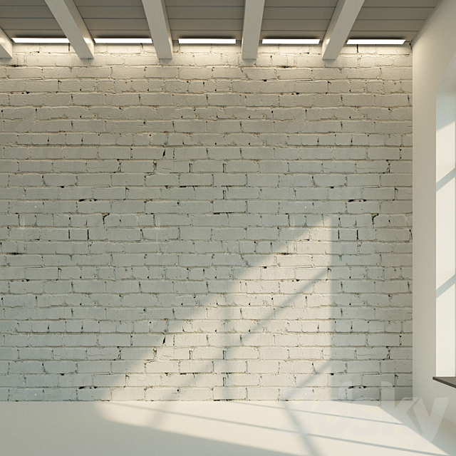 Brick wall. Old brick. 73 3DS Max Model - thumbnail 2