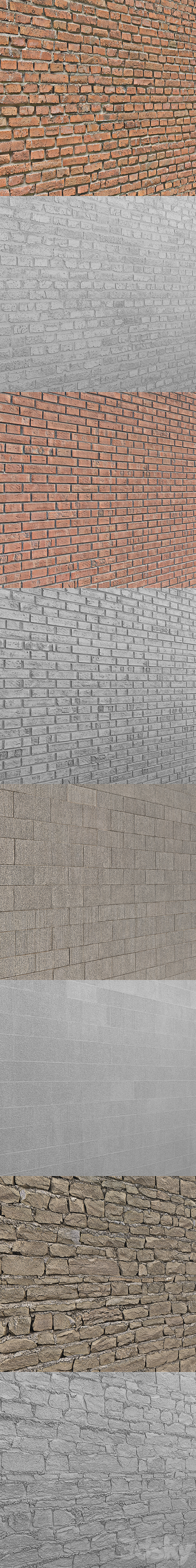 Bricks Set Material 3ds Max - thumbnail 2