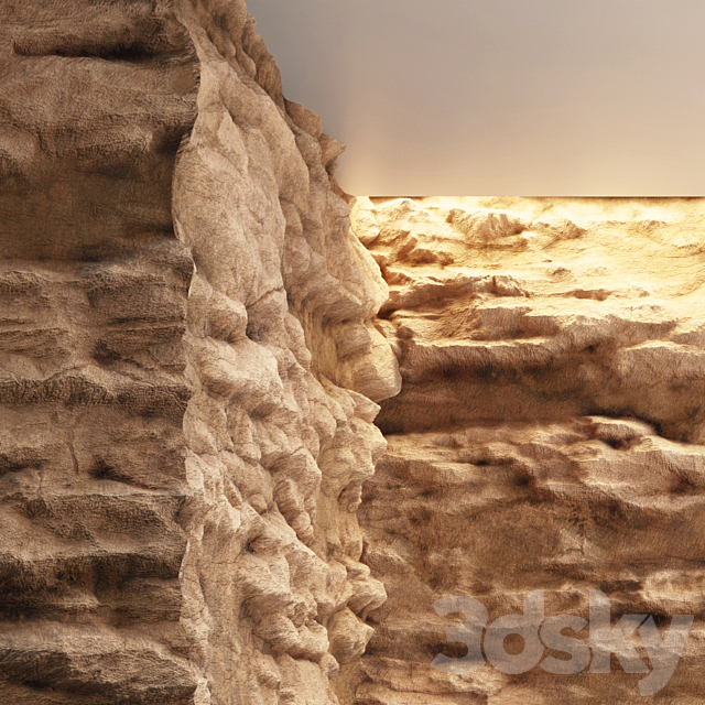 Cliff Damaged Rocks 10 3DS Max Model - thumbnail 3