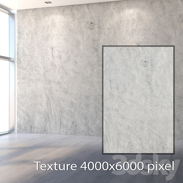 Coarse aged plaster 936 3DS Max Model - thumbnail 2