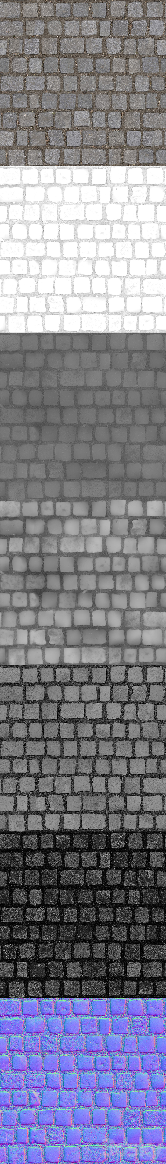 Cobblestones_1 3ds Max - thumbnail 3