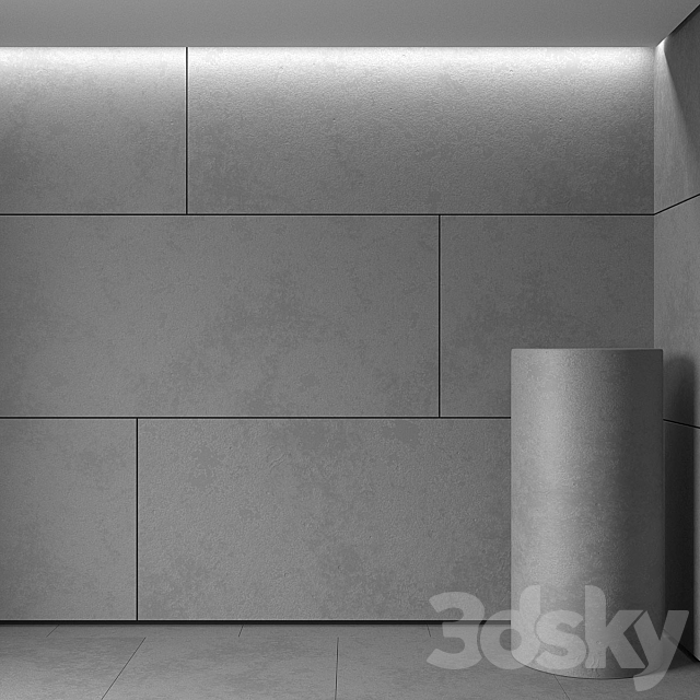 concrete 3DS Max Model - thumbnail 2