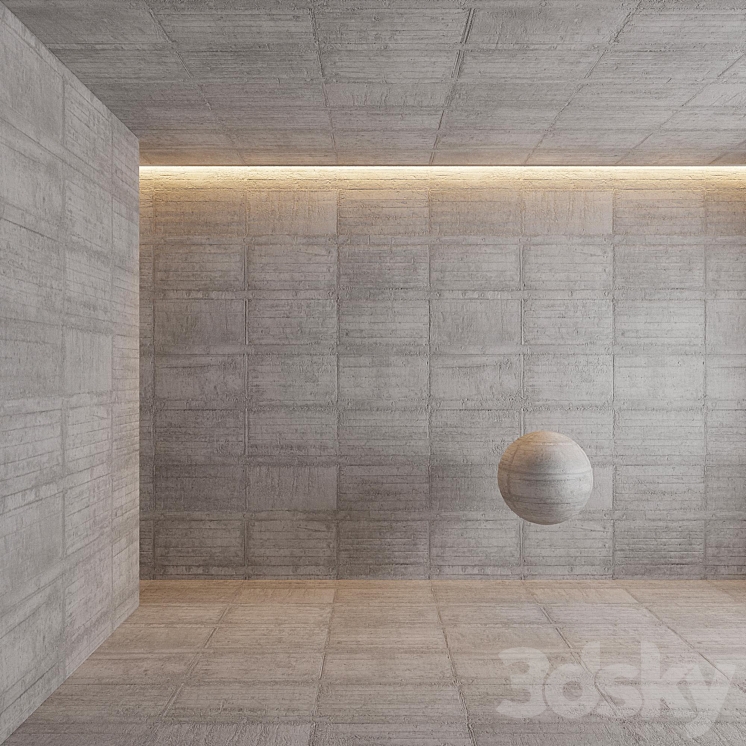 Concrete block 3DS Max - thumbnail 2