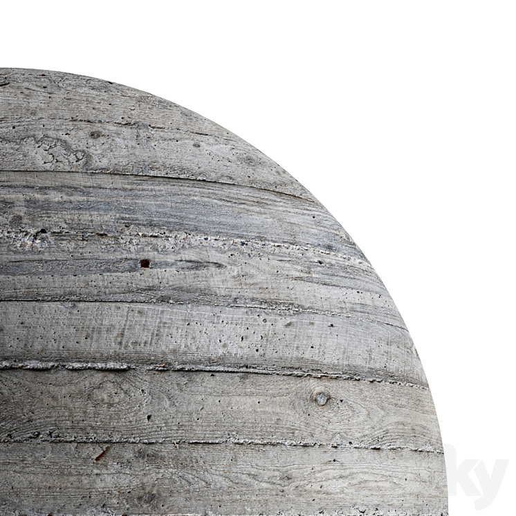 Concrete material with wood pattern. 22k 3DS Max - thumbnail 2