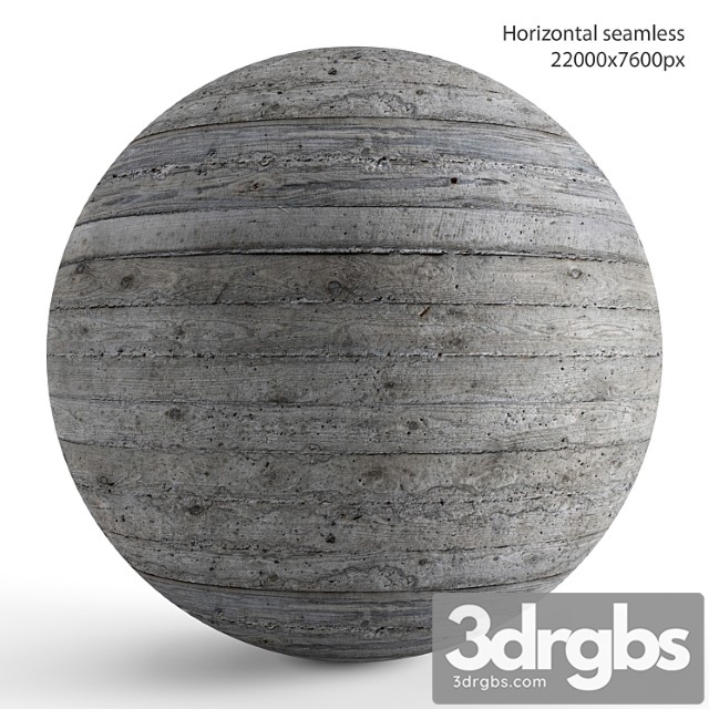 Concrete material with wood pattern. 22k 3dsmax Download - thumbnail 1