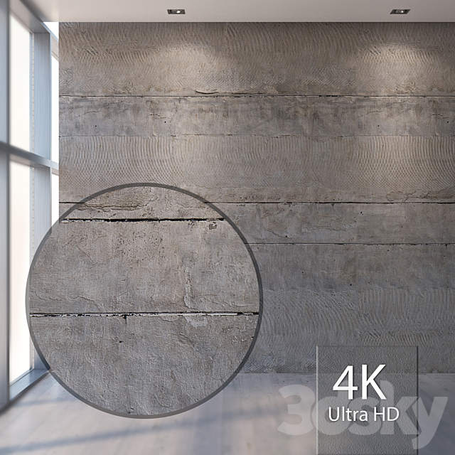 Concrete wall 759 3DSMax File - thumbnail 1