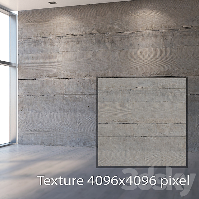 Concrete wall 759 3DSMax File - thumbnail 2