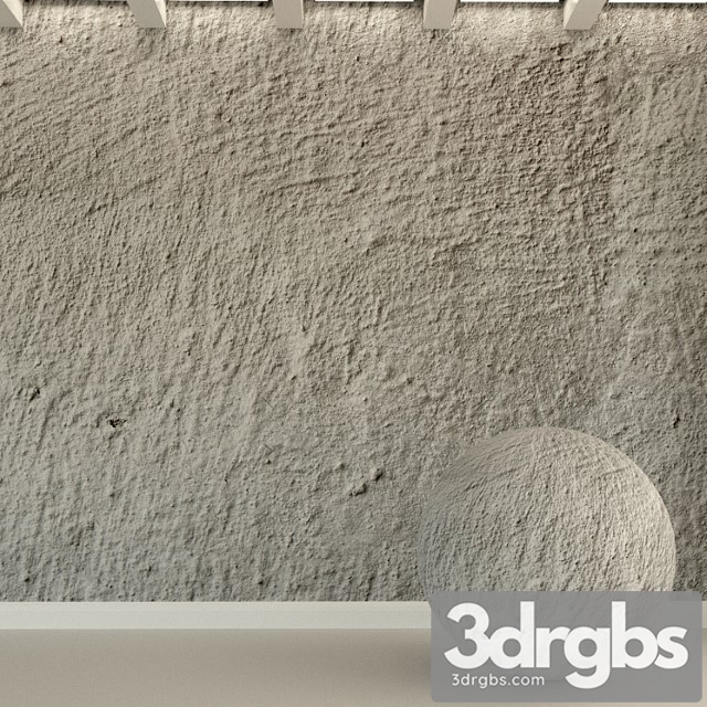 Concrete wall. old concrete. 126 3dsmax Download - thumbnail 1